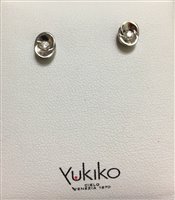 Earrings Yukiko Woman in White Gold Diamante 0.1 Ct KERD681-D5